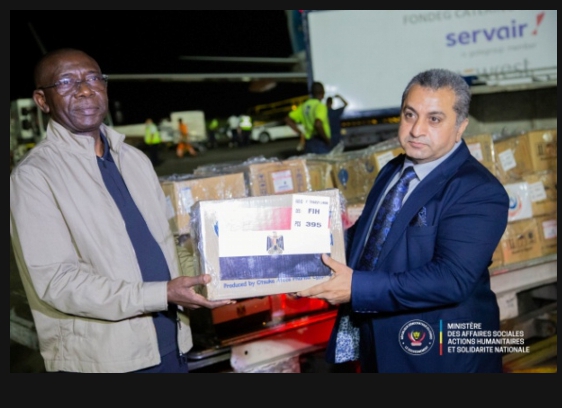 Lutte contre le Virus Ebola: l’Egypte apporte une première donation de 2.5 tonnes des médicaments à la RDC