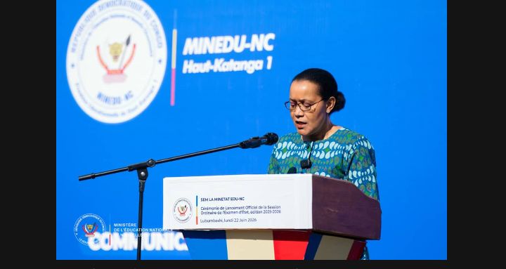 EXETAT 2026 : Raïssa Malu lance officiellement les épreuves à Lubumbashi devant plus d’un million de candidats